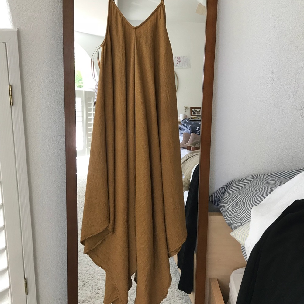Gauzey Tan Dress
